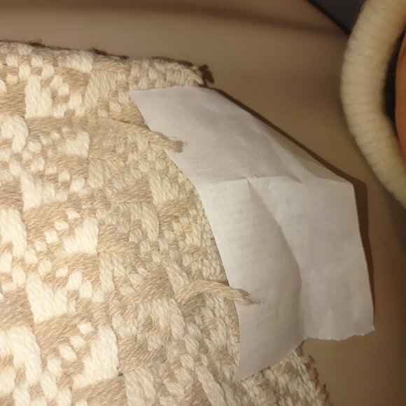 Handmade Vintage Cream Wool Beanie Hat Woven Fringe Scarf Giulia Biondi Italy - Picture 7 of 16